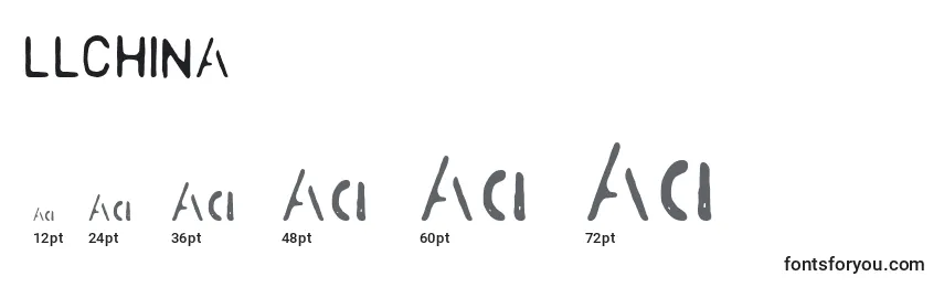LLCHINA Font Sizes