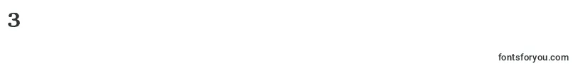 フォントLLCOT    – フォント数字3