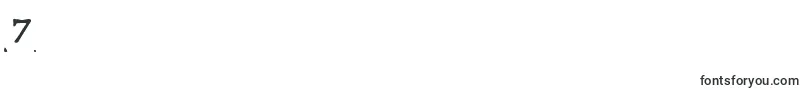 Więcej informacji o czcionce LLCOT Czcionka LLCOT – czcionki cyfry 7
