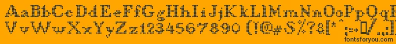 LLDCL    Font – Black Fonts on Orange Background