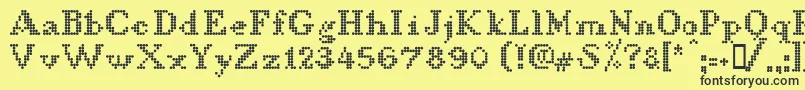 LLDCL    Font – Black Fonts on Yellow Background