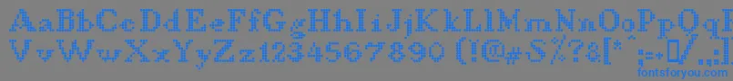 LLDCL    Font – Blue Fonts on Gray Background