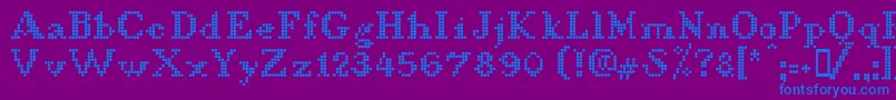 LLDCL    Font – Blue Fonts on Purple Background