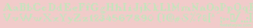 LLDCL    Font – Green Fonts on Pink Background