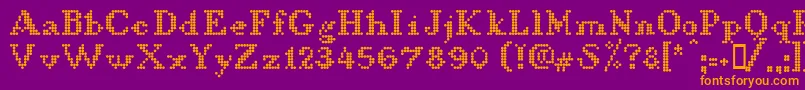 LLDCL    Font – Orange Fonts on Purple Background
