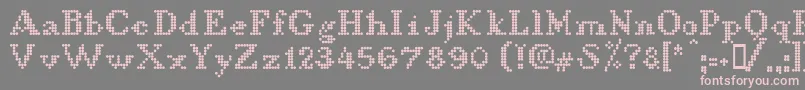 LLDCL    Font – Pink Fonts on Gray Background