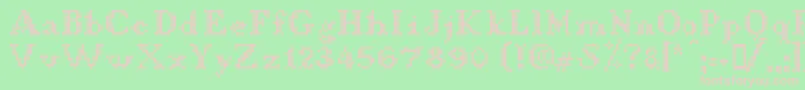 LLDCL    Font – Pink Fonts on Green Background