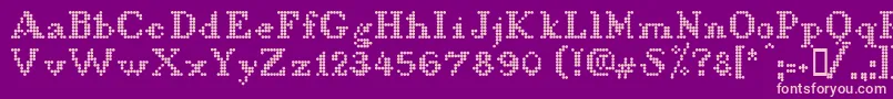 LLDCL    Font – Pink Fonts on Purple Background