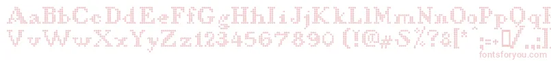 LLDCL    Font – Pink Fonts on White Background