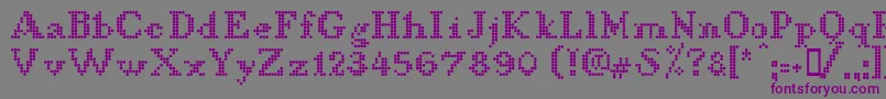 LLDCL    Font – Purple Fonts on Gray Background