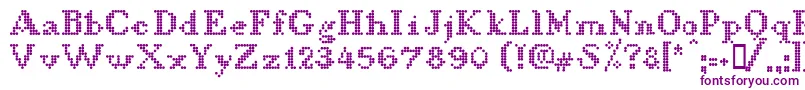 LLDCL    Font – Purple Fonts on White Background