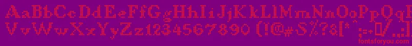 LLDCL    Font – Red Fonts on Purple Background