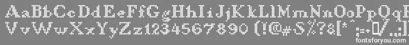 LLDCL    Font – White Fonts on Gray Background
