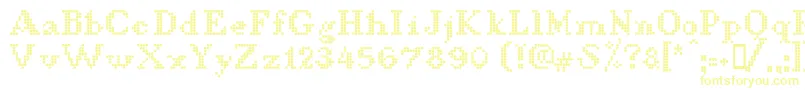 LLDCL    Font – Yellow Fonts on White Background