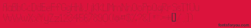 LLDOT2   Font – Black Fonts on Red Background