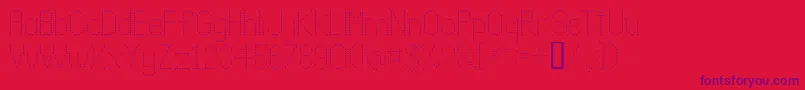 LLDOT2   Font – Purple Fonts on Red Background