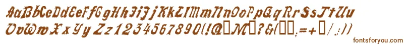 LLFAKTOT Font – Brown Fonts on White Background