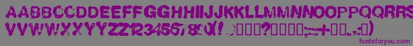 LLHUMBOL Font – Purple Fonts on Gray Background