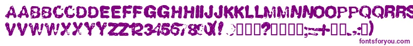 LLHUMBOL Font – Purple Fonts on White Background