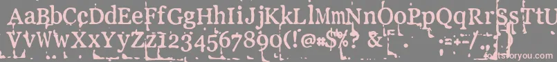 LLPEBL   Font – Pink Fonts on Gray Background