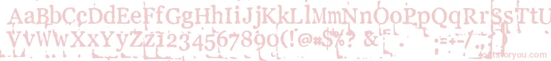 LLPEBL   Font – Pink Fonts on White Background