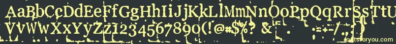 LLPEBL   Font – Yellow Fonts on Black Background