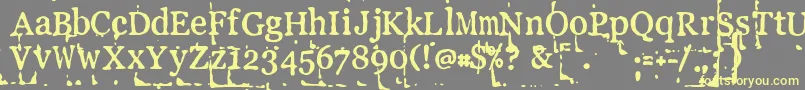 LLPEBL   Font – Yellow Fonts on Gray Background