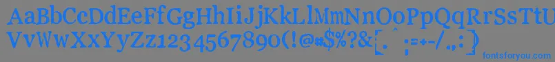 LLPEW    Font – Blue Fonts on Gray Background