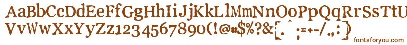 LLPEW    Font – Brown Fonts on White Background