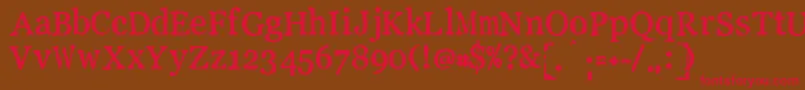LLPEW    Font – Red Fonts on Brown Background