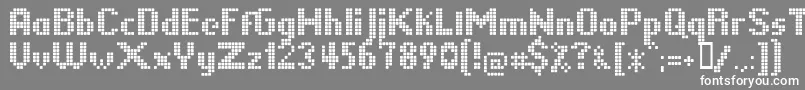 LLPIKSEL Font – White Fonts on Gray Background
