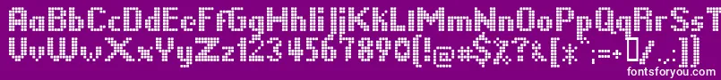 LLPIKSEL Font – White Fonts on Purple Background