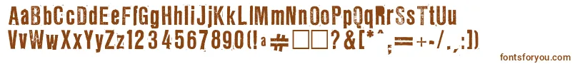 LLRG-fontti – ruskeat fontit