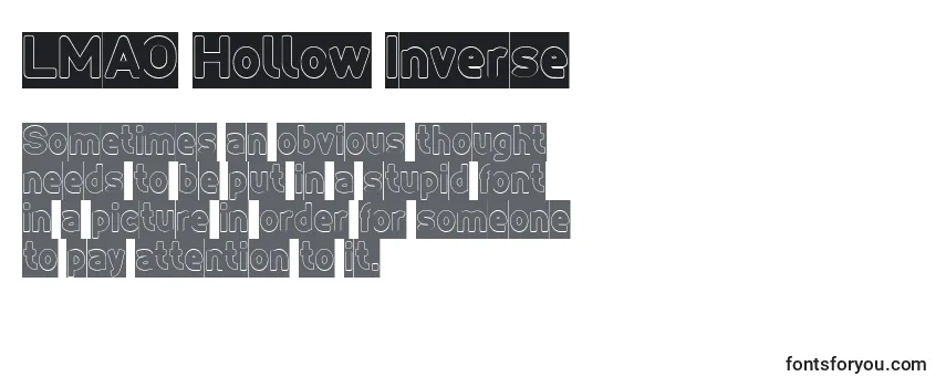 Review of the LMAO Hollow Inverse Font