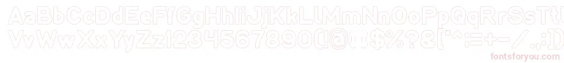 LMAO Hollow Font – Pink Fonts on White Background