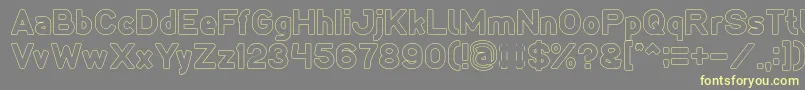 LMAO Hollow Font – Yellow Fonts on Gray Background