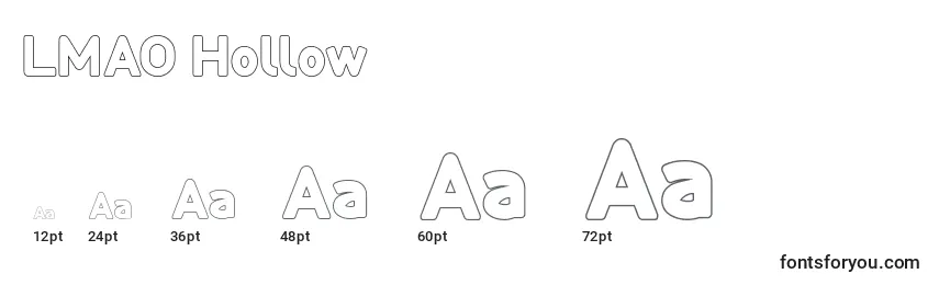 LMAO Hollow Font Sizes