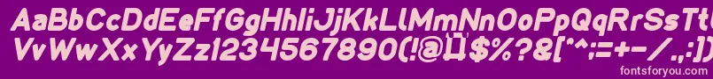 LMAO Italic Font – Pink Fonts on Purple Background
