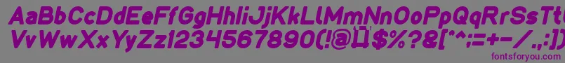 LMAO Italic Font – Purple Fonts on Gray Background