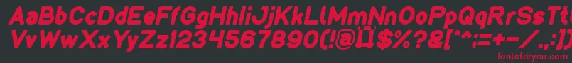 LMAO Italic Font – Red Fonts on Black Background