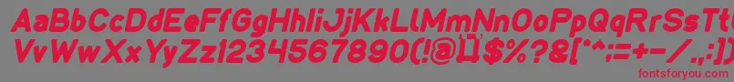 LMAO Italic Font – Red Fonts on Gray Background
