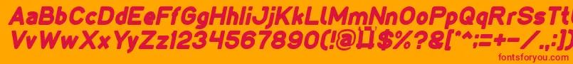 LMAO Italic Font – Red Fonts on Orange Background
