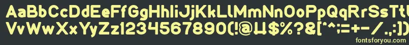 LMAO Light Font – Yellow Fonts on Black Background