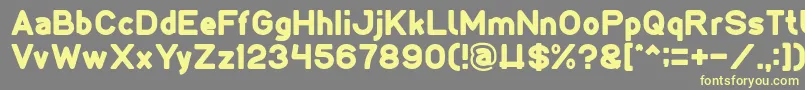 LMAO Light Font – Yellow Fonts on Gray Background