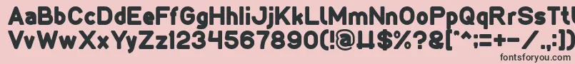 LMAO Font – Black Fonts on Pink Background