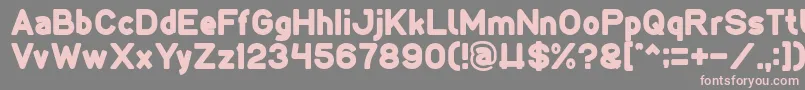 LMAO Font – Pink Fonts on Gray Background