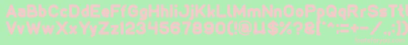 LMAO Font – Pink Fonts on Green Background