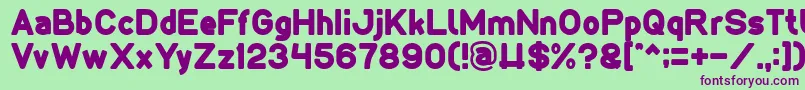 LMAO Font – Purple Fonts on Green Background