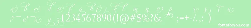 More about AdiosScriptAltIi Font AdiosScriptAltIi Font – White Fonts on Green Background