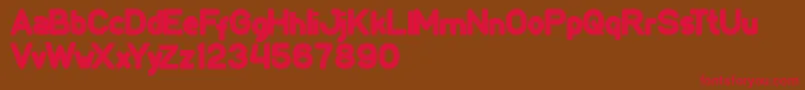 LMAO Font – Red Fonts on Brown Background